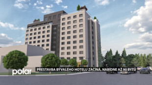 Přestavba bývalého hotelu Centrum ve Frýdku-Místku začíná, nabídne až 90 bytů