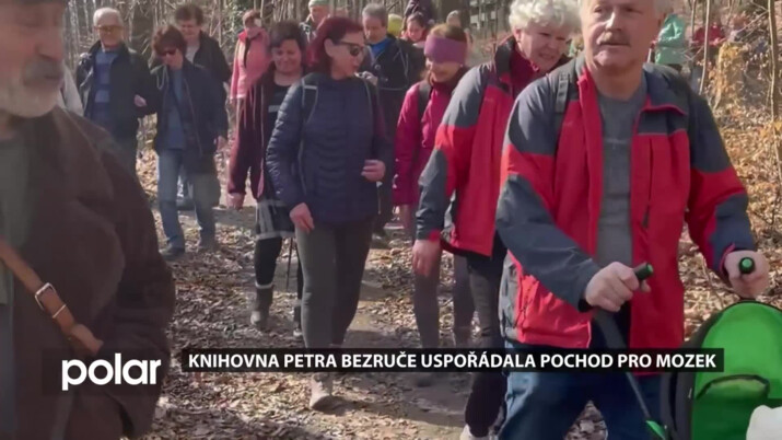 Knihovna Petra Bezruče v Opavě uspořádala Pochod pro mozek. Lidé se prošli z Branky do Hradce