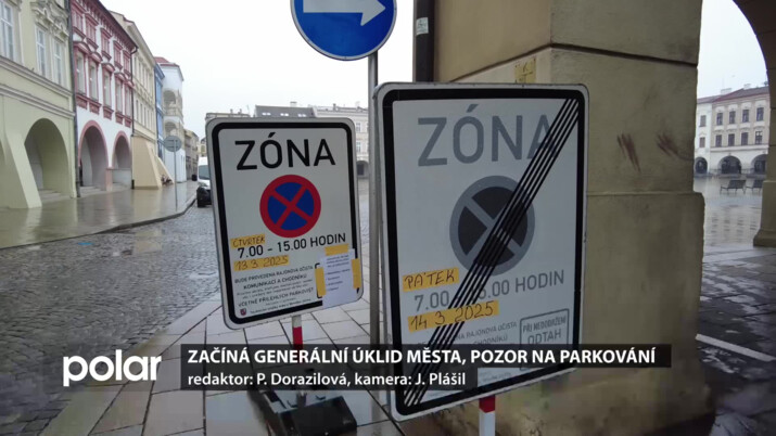 Začíná generální úklid města, pozor na dočasné zákazy parkování