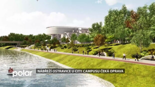 Nábřeží Ostravice u City Campusu se uzavírá. Staví se nová cesta