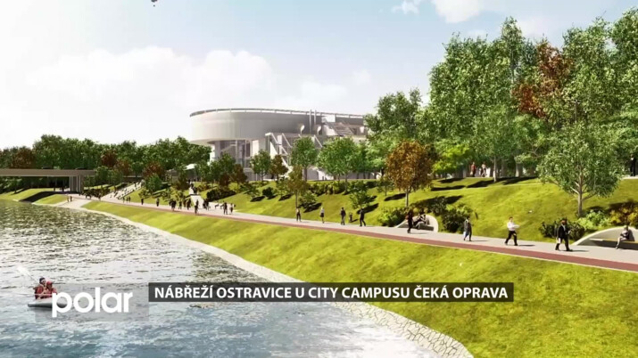 Nábřeží Ostravice u CIty Campusu se uzavírá. Staví se nová cesta