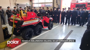 Hasiči z Jablunkova oslavili 30 let činnosti jednotky JPO II, převzali medaile i novou techniku