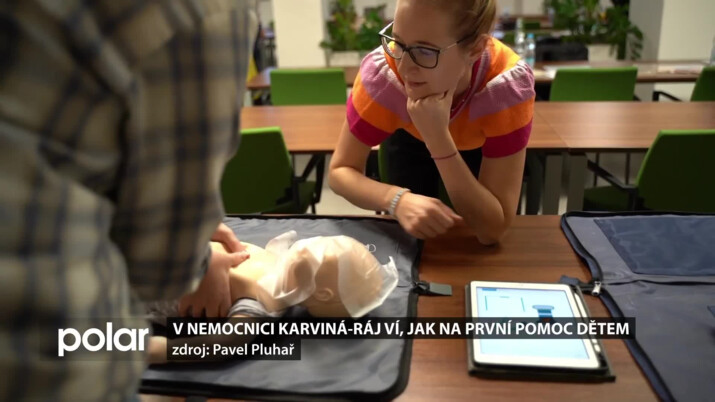 V Nemocnici Karviná-Ráj otevřeli kurzy první pomoci, které jsou zaměřeny na malé děti