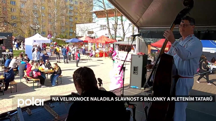 Na Velikonoce naladila ve Studénce slavnost s balonky a pletením tatarů