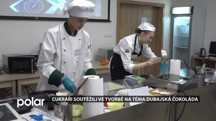 Budoucí cukráři z celého MSK se v Opavě utkali v soutěži o nejlepší dezert á la dubajská čokoláda