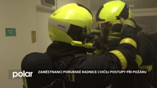 Zaměstnanci porubské radnice si vyzkoušeli evakuaci. Cvičili postupy při požáru