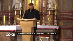 V Opavě se opět četlo z písma svatého. Do akce Čtení bible 24 hodin se zapojilo přes 120 lidí