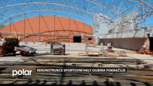Rekonstrukce sportovní haly Dubina v Ostravě pokračuje