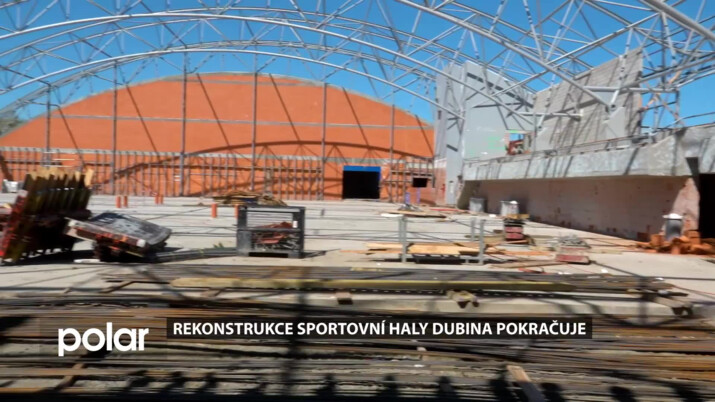 Rekonstrukce sportovní haly Dubina v Ostravě pokračuje