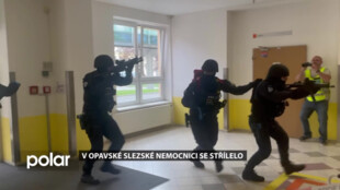 V opavské Slezské nemocnici se střílelo. Taktické cvičení prověřilo policii i bezpečnostní systém nemocnice