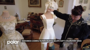 Ozdobou Zámku Kunín budou zlaté šaty císařovny Sissi, ušity byly pro divadelní představení