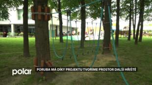 Na Francouzské ulici v Porubě je nové hřiště. Slouží všem generacím