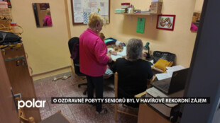 O ozdravné pobyty seniorů byl v Havířově rekordní zájem