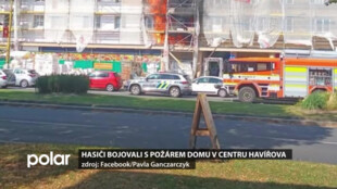 Hasiči bojovali s požárem domu v centru Havířova, jeden člověk zemřel