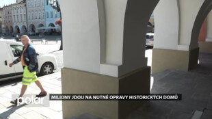Miliony jdou na nutné opravy historických domů v centru
