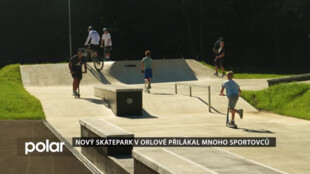 Nový skatepark v Orlové přilákal mnoho sportovců