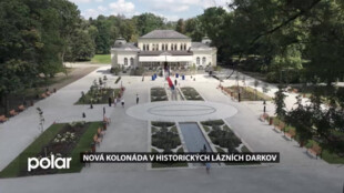 V historických lázních Darkov je nová kolonáda s fontánou a replikou ikonické sochy