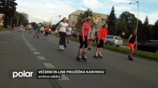 Zveme na večerní in-line projížďku Karvinou hlavními tahy města