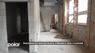 Střední odborné školy v Karviné o prázdninách nezahálely a rekonstruují své interiéry