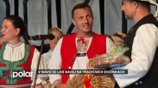 Konec sklizně v Návsí oslavili tradičními dožínkami s průvodem a hudebním programem