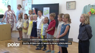 Złota rybka na otwarciu roku szkolnego