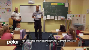 Policie České republiky přednášela prvňáčkům o tom, jak se správně zachovat v různých situacích