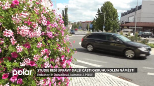 Studie řeší úpravy další části okruhu kolem náměstí, dotkne se ulic Generála Hlaďa a Tyršova