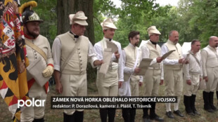 Zámek Nová Horka obléhalo historické vojsko, pluk slavil kulaté výročí