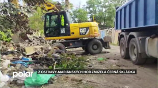 Ostrava nechala odstranit černou skládku. Vznikla už po povodních v roce 1997