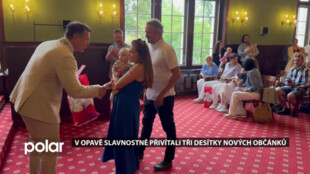 V Opavě slavnostně přivítali tři desítky nových občánků