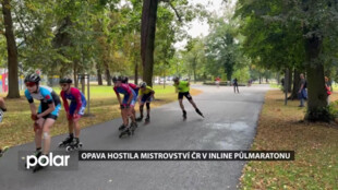 Městské sady v Opavě patřily in line bruslařům. Konal se tu 19. ročník závodů v inline půlmaratonu