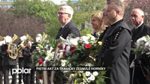 Zástupci města, kraje a společnosti OKD uctili památku tragicky zemřelých horníků