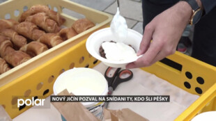 Nový Jičín pozval na snídani ty, kdo šli pěšky. Připojil se k Evropskému týdnu mobility