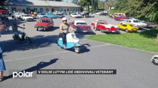 V Dolní Lutyni lidé obdivovali historické motocykly a automobily