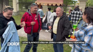 Letní slavnosti vína na zámku v Bruntále nabídly kvalitní moravská vína i regionální speciality