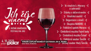 Vinaři zaplní náměstí Ostrava-Jih 4. října v rámci festivalu Jih žije vínem