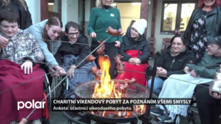 Výlety, aktivity, opékání. Opavská charita uspořádala víkendový pobyt pro lidi s hendikepem