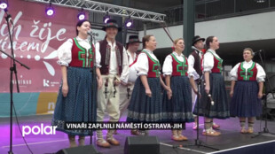 Vinaři z Moravy i ze zahraničí zaplnili náměstí Ostrava-Jih. Konal se festival Jih žije vínem