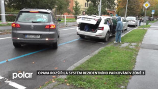 Opava rozšířila systém rezidentního parkování. Nové změny se dotkly zóny  číslo 3