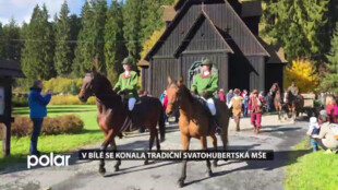 V beskydské Bílé se konala tradiční myslivecká Svatohubertská mše