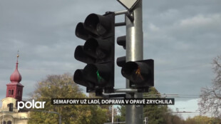 Doprava v Opavě je rychlejší a plynulejší. Semafory už fungují jak mají