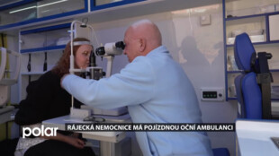 Rájecká nemocnice má pojízdnou oční ambulanci, se kterou pravidelně objíždí společenské akce