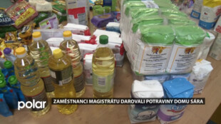 Zaměstnanecká sbírka přinesla 192 kilogramů potravin domu Sára