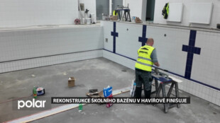 Rekonstrukce školního bazénu v Havířově finišuje