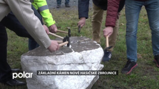 Dobrovolní hasiči v Bruntále se mohou těšit na novou zbrojnici, byl položen její základní kámen