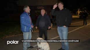 V Opavě-Kateřinkách proběhla večerní kontrola nového veřejného osvětlení. Některá místa jsou tmavá