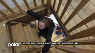 Věž na zimu zavírá, další vyhlídky budou na jaře
