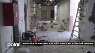 Knihovna v Opavě-Kateřinkách se mění v moderní a vzdušný prostor. Budovu loni v září zasáhla ničivá povodeň