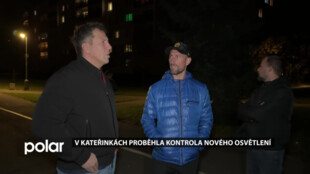 V Opavě-Kateřinkách proběhla kontrola nového osvětlení. Tmavá místa město doplní dalšími svítidly