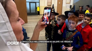 Škola Butovická žila Helloweenem ve sklepě i ve třídách